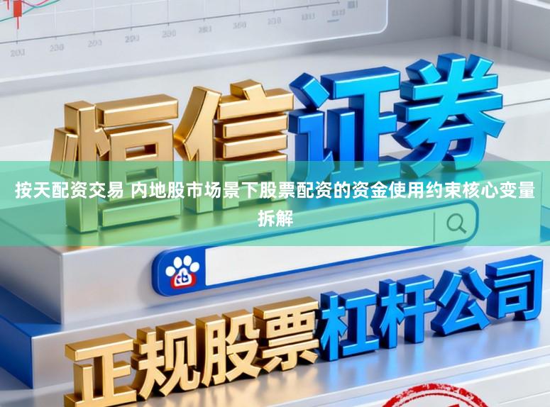 按天配资交易 内地股市场景下股票配资的资金使用约束核心变量拆解